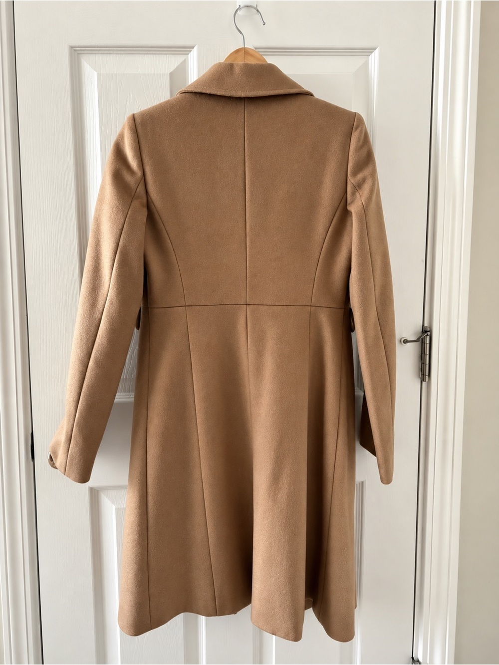 MaxMara Camel Virgin Wool Angora Tailored Coat US 4 IT 38 - Picture 3 of 11